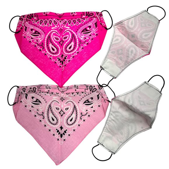 Bandana Face Masks NWOT - Set of 4 - Picture 2 of 4